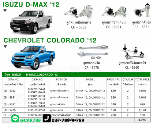 ลูกหมากD-MAX COLORADO