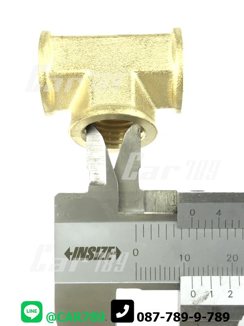 ข้อต่อทองเหลือง 3ทางเกลียวใน