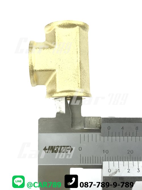 ข้อต่อทองเหลือง 3ทางเกลียวใน