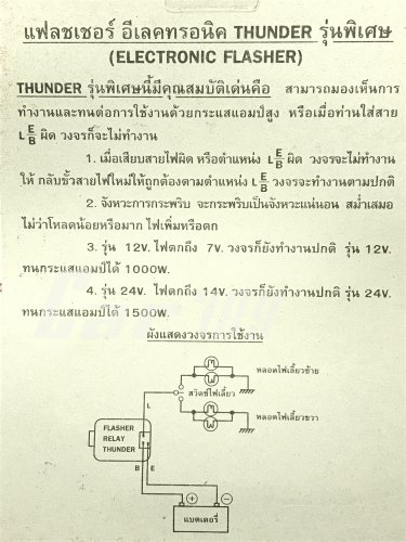 เฟรชเชอร์ไฟเลี้ยว THUNDER